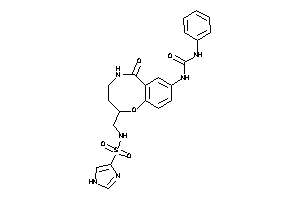 1-[2-[(1H-imidazol-4-ylsulfonylamino)methyl]-6-keto-2,3,4,5-tetrahydro-1,5-benzoxazocin-8-yl]-3-phenyl-urea