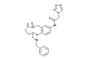 Image of N-[2-[(benzylamino)methyl]-6-keto-3,4,5,7-tetrahydro-2H-1,5-benzoxazonin-9-yl]-2-(tetrazol-1-yl)acetamide