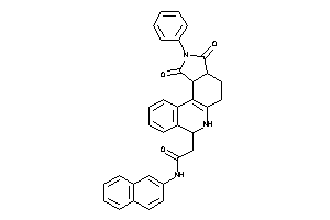 Image of 2-(1,3-diketo-2-phenyl-3a,4,5,6,7,11c-hexahydropyrrolo[3,4-a]phenanthridin-7-yl)-N-(2-naphthyl)acetamide