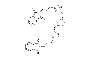2-[3-[1-[[5-[[4-(3-phthalimidopropyl)triazol-1-yl]methyl]tetrahydrofuran-2-yl]methyl]triazol-4-yl]propyl]isoindoline-1,3-quinone