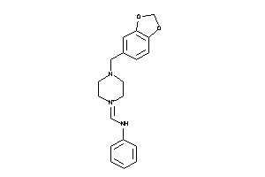 Phenyl-[(4-piperonylpiperazin-1-ium-1-ylidene)methyl]amine