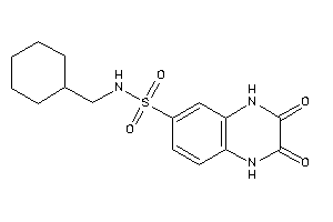 Image of N-(cyclohexylmethyl)-2,3-diketo-1,4-dihydroquinoxaline-6-sulfonamide