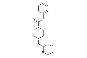 1-[4-(1,4-dioxan-2-ylmethyl)piperazino]-2-phenyl-ethanone