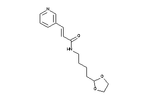 N-[4-(1,3-dioxolan-2-yl)butyl]-3-(3-pyridyl)acrylamide