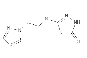 3-(2-pyrazol-1-ylethylthio)-1,4-dihydro-1,2,4-triazol-5-one