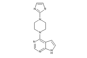 2-[4-(7H-pyrrolo[2,3-d]pyrimidin-4-yl)piperazino]thiazole