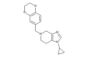 1-cyclopropyl-5-(2,3-dihydro-1,4-benzodioxin-7-ylmethyl)-6,7-dihydro-4H-imidazo[4,5-c]pyridine