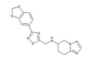 [3-(1,3-benzodioxol-5-yl)-1,2,4-oxadiazol-5-yl]methyl-(5,6,7,8-tetrahydro-[1,2,4]triazolo[1,5-a]pyridin-6-yl)amine