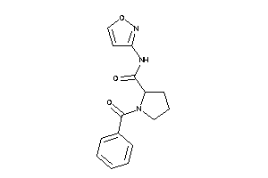 Image of 1-benzoyl-N-isoxazol-3-yl-pyrrolidine-2-carboxamide
