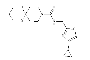 N-[(3-cyclopropyl-1,2,4-oxadiazol-5-yl)methyl]-7,11-dioxa-3-azaspiro[5.5]undecane-3-carboxamide