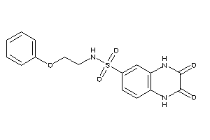 Image of 2,3-diketo-N-(2-phenoxyethyl)-1,4-dihydroquinoxaline-6-sulfonamide
