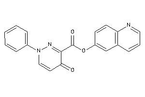 4-keto-1-phenyl-pyridazine-3-carboxylic Acid 6-quinolyl Ester