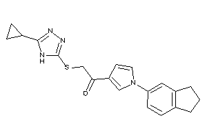 2-[(5-cyclopropyl-4H-1,2,4-triazol-3-yl)thio]-1-(1-indan-5-ylpyrrol-3-yl)ethanone