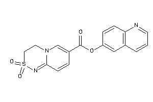 2,2-diketo-3,4-dihydropyrido[2,1-c][1,2,4]thiadiazine-7-carboxylic Acid 6-quinolyl Ester