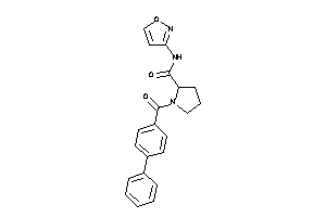 N-isoxazol-3-yl-1-(4-phenylbenzoyl)pyrrolidine-2-carboxamide