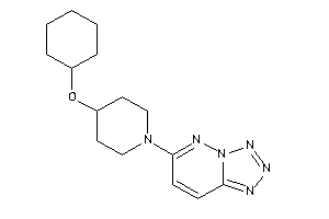 6-[4-(cyclohexoxy)piperidino]tetrazolo[5,1-f]pyridazine