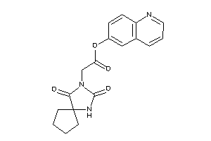 2-(2,4-diketo-1,3-diazaspiro[4.4]nonan-3-yl)acetic Acid 6-quinolyl Ester