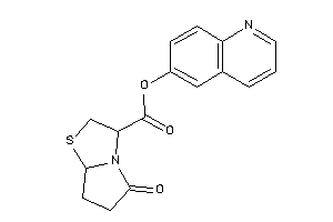 5-keto-3,6,7,7a-tetrahydro-2H-pyrrolo[2,1-b]thiazole-3-carboxylic Acid 6-quinolyl Ester