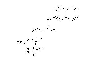 1,1,3-triketo-1,2-benzothiazole-6-carboxylic Acid 6-quinolyl Ester