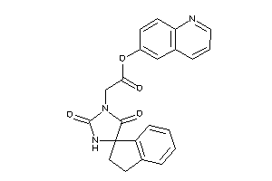 2-(2,5-diketospiro[imidazolidine-4,1'-indane]-1-yl)acetic Acid 6-quinolyl Ester