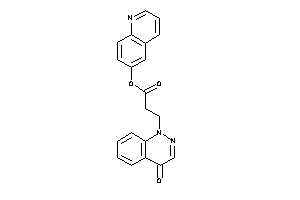 3-(4-ketocinnolin-1-yl)propionic Acid 6-quinolyl Ester