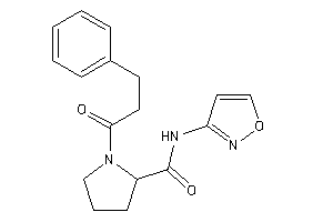 1-hydrocinnamoyl-N-isoxazol-3-yl-pyrrolidine-2-carboxamide