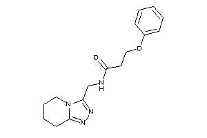 3-phenoxy-N-(5,6,7,8-tetrahydro-[1,2,4]triazolo[4,3-a]pyridin-3-ylmethyl)propionamide