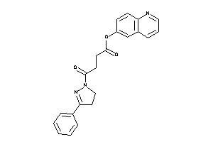 4-keto-4-(3-phenyl-2-pyrazolin-1-yl)butyric Acid 6-quinolyl Ester