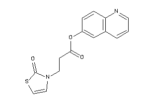 3-(2-keto-4-thiazolin-3-yl)propionic Acid 6-quinolyl Ester