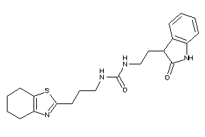 1-[2-(2-ketoindolin-3-yl)ethyl]-3-[3-(4,5,6,7-tetrahydro-1,3-benzothiazol-2-yl)propyl]urea