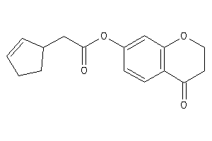 2-cyclopent-2-en-1-ylacetic Acid (4-ketochroman-7-yl) Ester