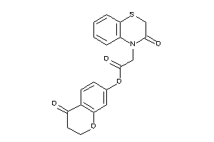 2-(3-keto-1,4-benzothiazin-4-yl)acetic Acid (4-ketochroman-7-yl) Ester