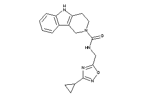 N-[(3-cyclopropyl-1,2,4-oxadiazol-5-yl)methyl]-1,3,4,5-tetrahydropyrido[4,3-b]indole-2-carboxamide