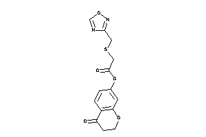 2-(1,2,4-oxadiazol-3-ylmethylthio)acetic Acid (4-ketochroman-7-yl) Ester