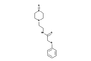 N-[2-(1-keto-1,4-thiazinan-4-yl)ethyl]-2-(phenylthio)acetamide