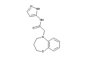 2-(3,4-dihydro-2H-1,5-benzothiazepin-5-yl)-N-(1H-pyrazol-5-yl)acetamide