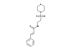 3-phenyl-N-(2-thiomorpholinosulfonylethyl)acrylamide