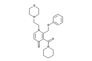 1-(2-morpholinoethyl)-2-(phenoxymethyl)-3-(piperidine-1-carbonyl)-4-pyridone