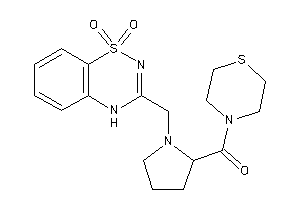 [1-[(1,1-diketo-4H-benzo[e][1,2,4]thiadiazin-3-yl)methyl]pyrrolidin-2-yl]-thiomorpholino-methanone