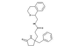 3-(2-benzyl-5-keto-pyrrolidin-2-yl)-N-(isochroman-1-ylmethyl)propionamide