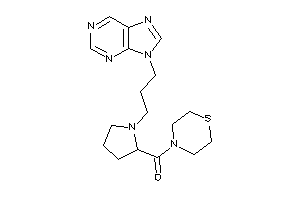 [1-(3-purin-9-ylpropyl)pyrrolidin-2-yl]-thiomorpholino-methanone