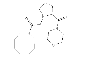 1-(azocan-1-yl)-2-[2-(thiomorpholine-4-carbonyl)pyrrolidino]ethanone