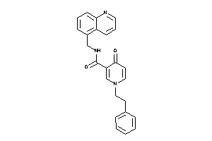 4-keto-1-phenethyl-N-(5-quinolylmethyl)nicotinamide