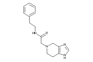 N-phenethyl-2-(1,4,6,7-tetrahydroimidazo[4,5-c]pyridin-5-yl)acetamide