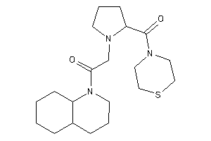 1-(3,4,4a,5,6,7,8,8a-octahydro-2H-quinolin-1-yl)-2-[2-(thiomorpholine-4-carbonyl)pyrrolidino]ethanone