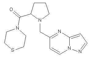 [1-(pyrazolo[1,5-a]pyrimidin-5-ylmethyl)pyrrolidin-2-yl]-thiomorpholino-methanone