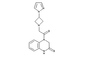 4-[2-(3-pyrazol-1-ylazetidin-1-yl)acetyl]-1,3-dihydroquinoxalin-2-one