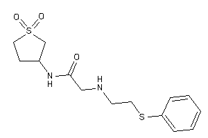 N-(1,1-diketothiolan-3-yl)-2-[2-(phenylthio)ethylamino]acetamide