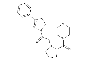 1-(3-phenyl-2-pyrazolin-1-yl)-2-[2-(thiomorpholine-4-carbonyl)pyrrolidino]ethanone