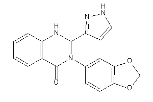 3-(1,3-benzodioxol-5-yl)-2-(1H-pyrazol-3-yl)-1,2-dihydroquinazolin-4-one